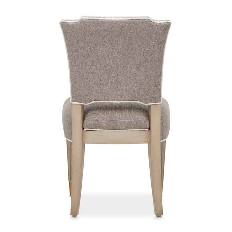 St. Charles Chenille Vanity Chair - Dove Gray