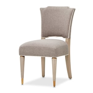 St. Charles Chenille Vanity Chair - Dove Gray
