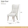 St. Charles Dining Side Chair - Set of 2 - Dove Gray