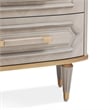 Michael Amini St. Charles Media Cabinet - Dove Gray