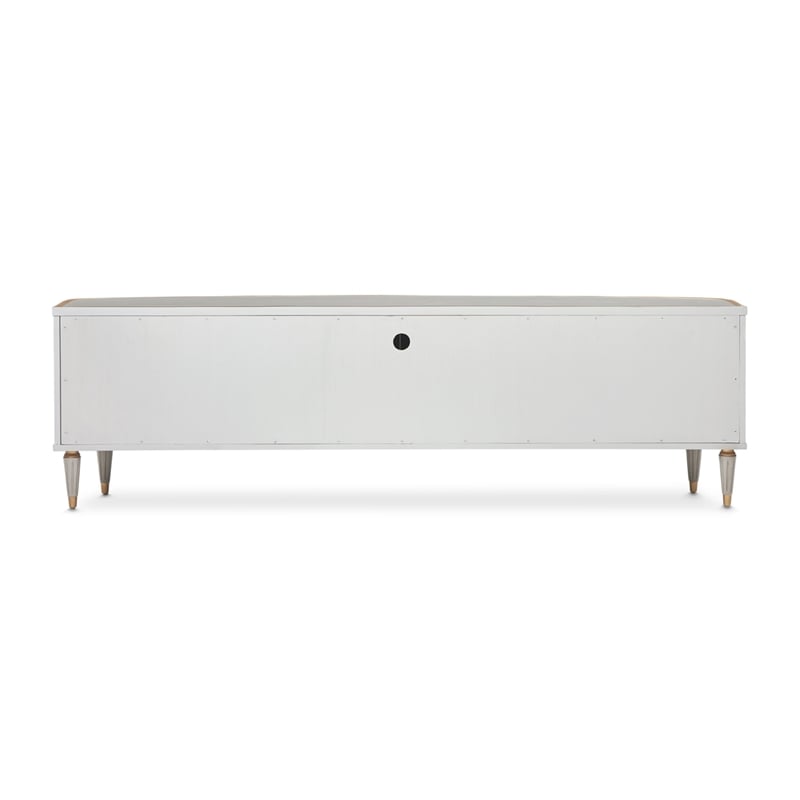 Michael Amini St. Charles Media Cabinet - Dove Gray