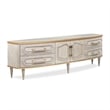 Michael Amini St. Charles Media Cabinet - Dove Gray