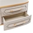 Michael Amini St. Charles Media Cabinet - Dove Gray