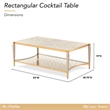 St. Charles Rectangular Cocktail Table - Dove Gray