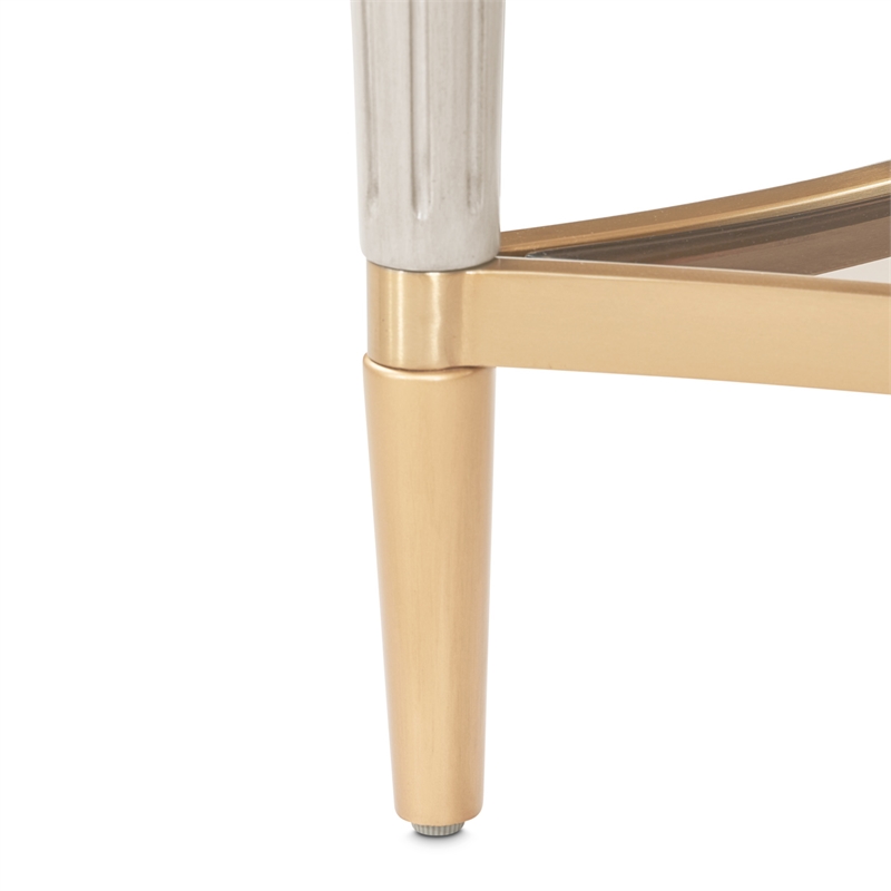 Michael Amini St. Charles End Table - Dove Gray