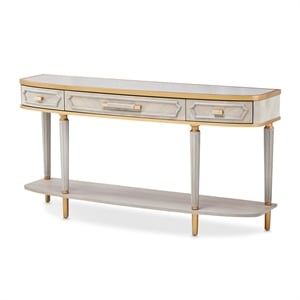Michael Amini St. Charles Console Table - Dove Gray