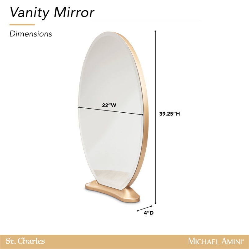 St. Charles Vanity Mirror - Dove Gray