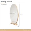 St. Charles Vanity Mirror - Dove Gray