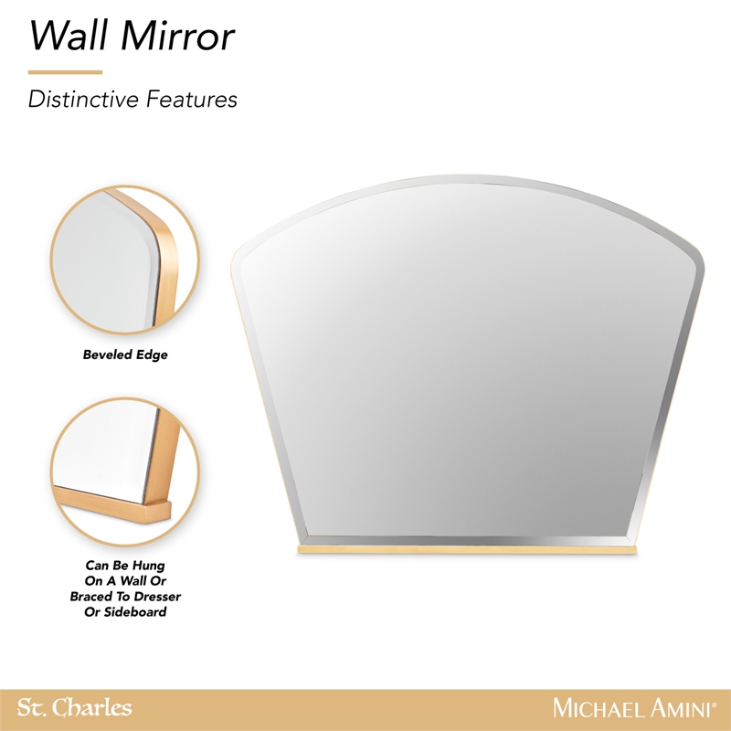St. Charles Wall Mirror - Dove Gray