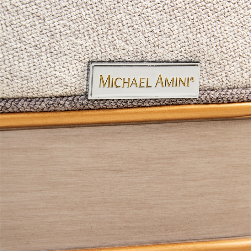 St. Charles Standard Chenille Sofa - Natural Cirrus/Dove Gray