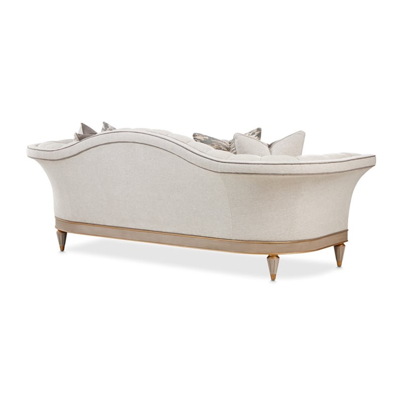 St. Charles Standard Chenille Sofa - Natural Cirrus/Dove Gray