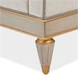 St. Charles Matching Chenille Accent Chair - Natural/Dove Gray