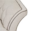 St. Charles Matching Chenille Accent Chair - Natural/Dove Gray