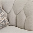 St. Charles Matching Chenille Accent Chair - Natural/Dove Gray