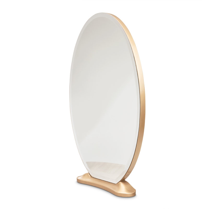 St. Charles Vanity Desk with Mirror - Dove Gray