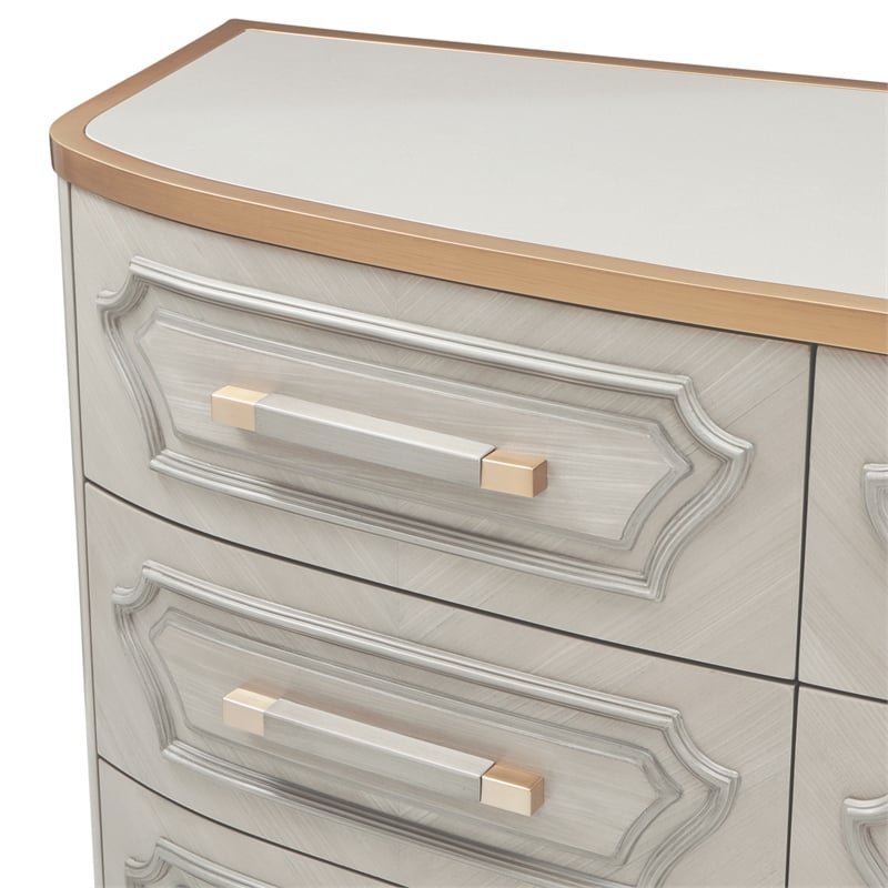 st. charles 9-drawer dresser - dove gray