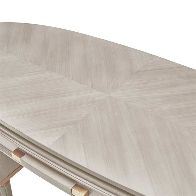 Michael Amini St. Charles Vanity Desk - Dove Gray