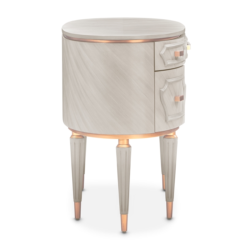 Michael Amini St. Charles Vanity Desk - Dove Gray