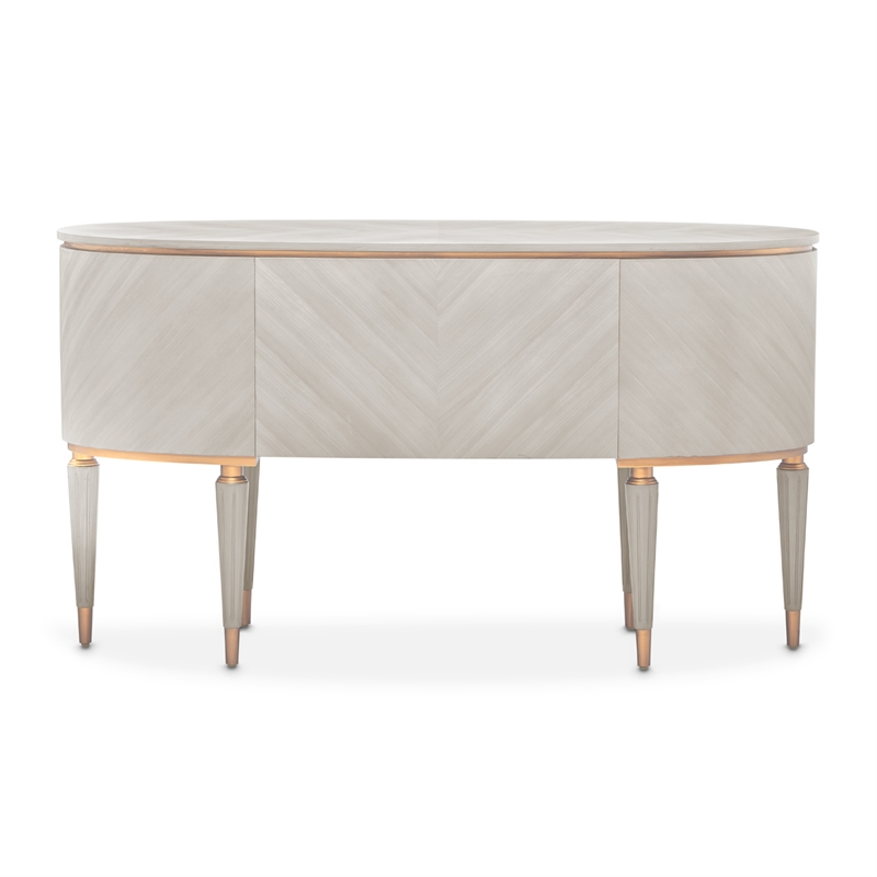 Michael Amini St. Charles Vanity Desk - Dove Gray