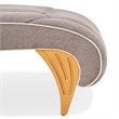 Michael Amini St. Charles Chenille Chaise - Dove Gray