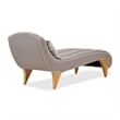 Michael Amini St. Charles Chenille Chaise - Dove Gray