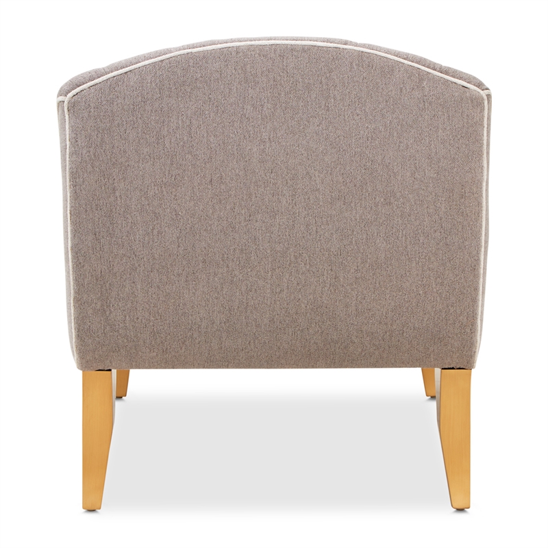 Michael Amini St. Charles Chenille Chaise - Dove Gray