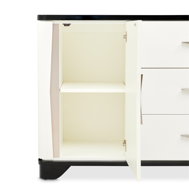 Tuxedo Sideboard with Mirror - Piano Keyboard