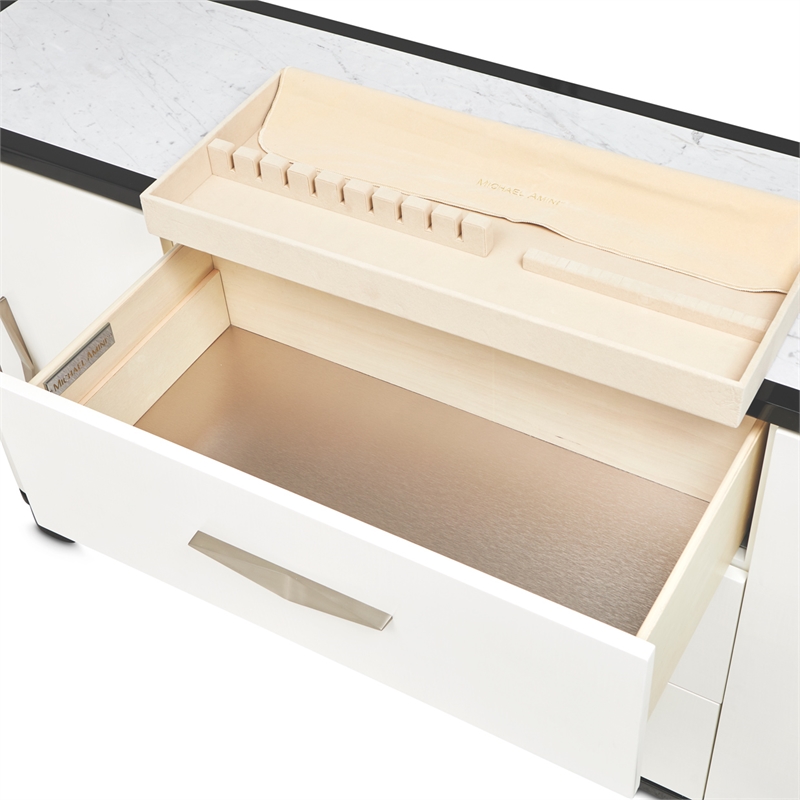 Tuxedo Sideboard with Mirror - Piano Keyboard