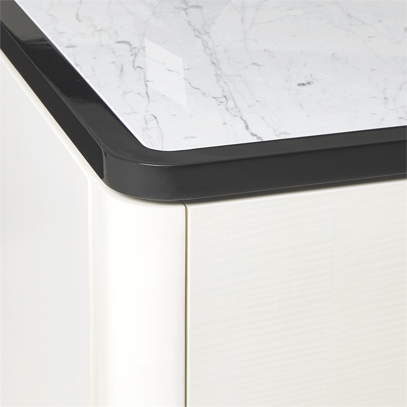 Tuxedo Sideboard with Mirror - Piano Keyboard