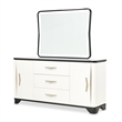 Tuxedo Sideboard with Mirror - Piano Keyboard