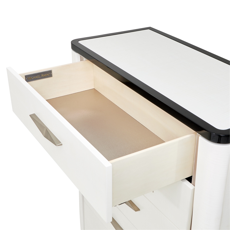 Tuxedo 6-Drawer Chest with Side Cabinets - Piano Keyboard
