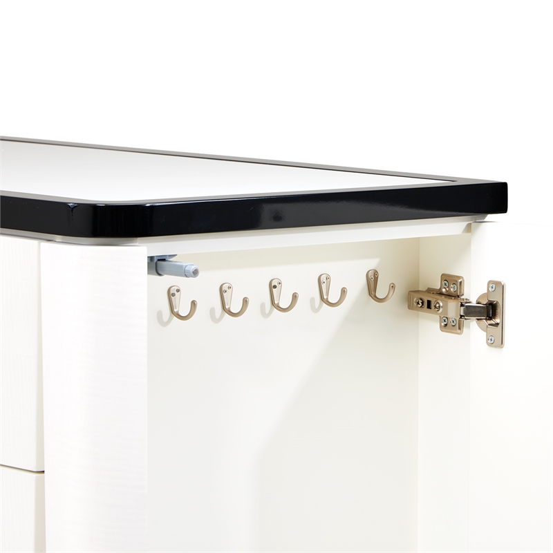 Tuxedo 6-Drawer Chest with Side Cabinets - Piano Keyboard