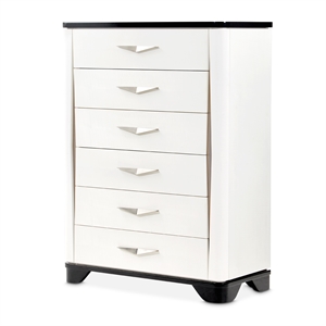 Tuxedo 6-Drawer Chest with Side Cabinets - Piano Keyboard