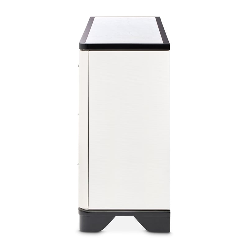 Tuxedo 6-Drawer Dresser with Side Cabinets - Piano Keyboard