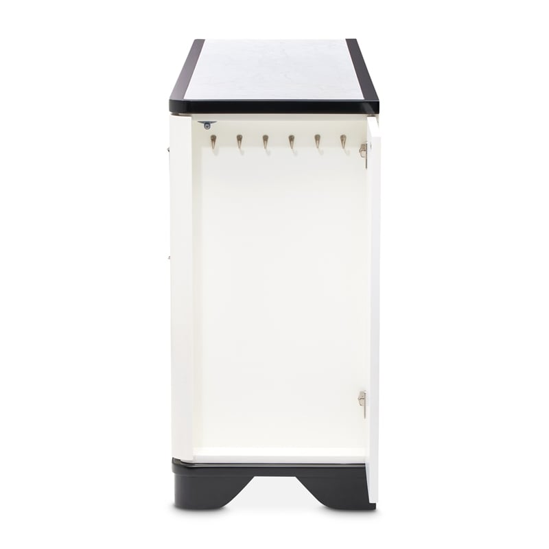 Tuxedo 6-Drawer Dresser with Side Cabinets - Piano Keyboard