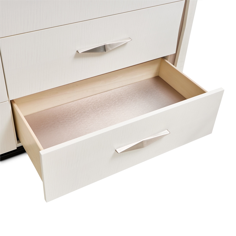 Tuxedo 6-Drawer Dresser with Side Cabinets - Piano Keyboard