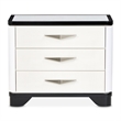 Tuxedo 3-Drawer Nightstand with Marble Top - Piano Keyboard