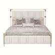 Michael Amini Penthouse Short Queen Panel Bed - Frosted Linen