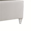 Michael Amini Penthouse Tall Queen Panel Bed - Frosted Linen