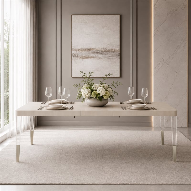 Penthouse Extendable Dining Table - Ash Gray