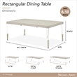 Penthouse Extendable Dining Table - Ash Gray