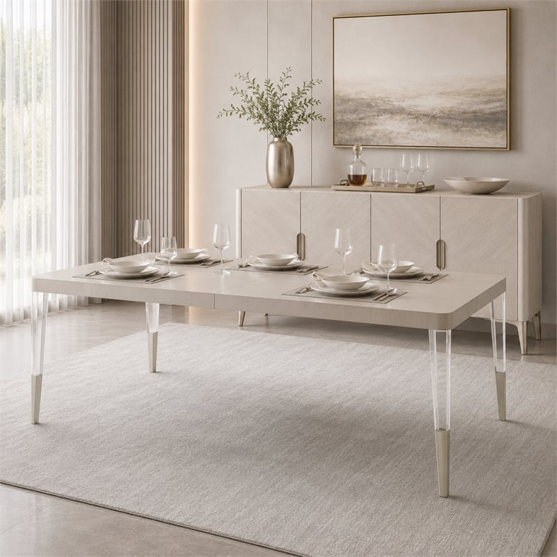 Penthouse Extendable Dining Table - Ash Gray