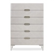 Michael Amini Penthouse 6-Drawer Chest - Ash Gray