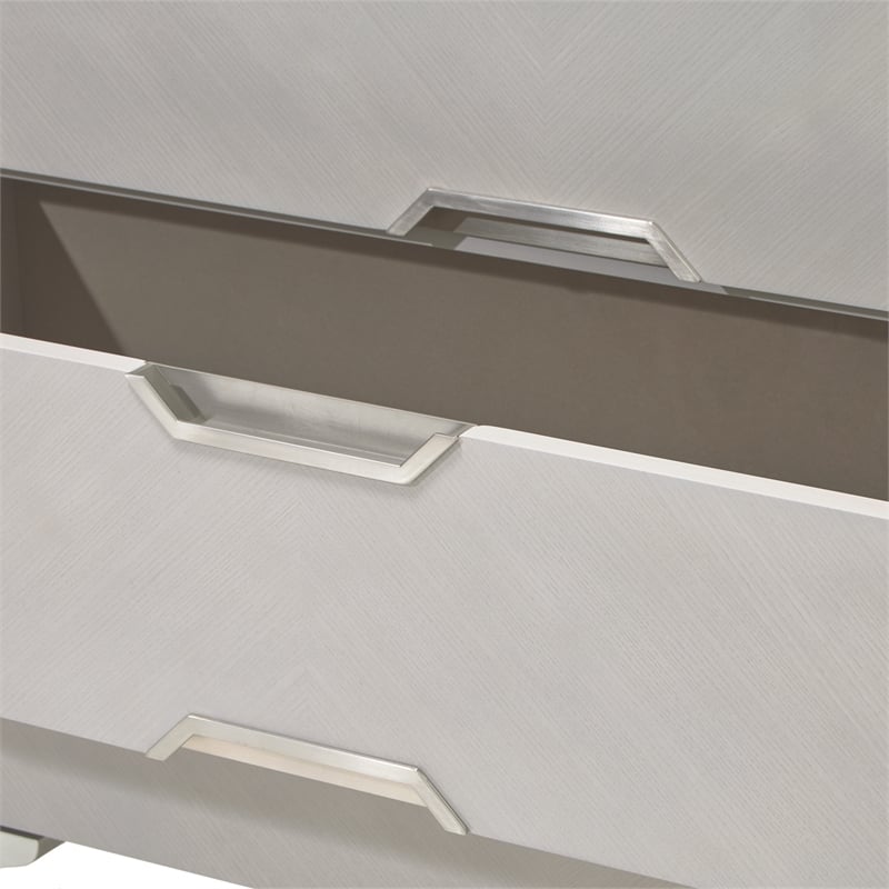 Michael Amini Penthouse 6-Drawer Chest - Ash Gray