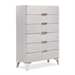 Michael Amini Penthouse 6-Drawer Chest - Ash Gray