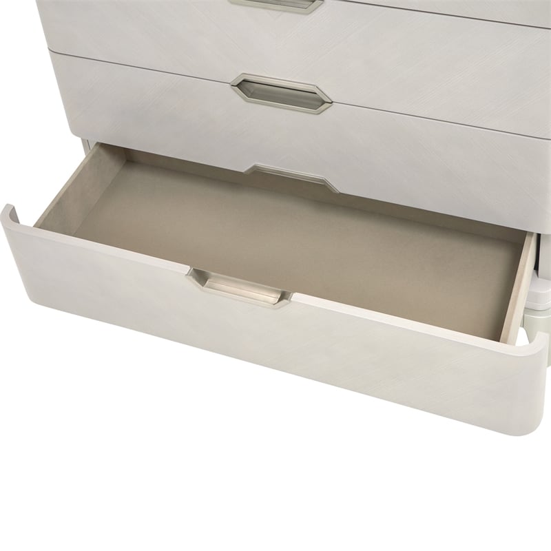 Michael Amini Penthouse 6-Drawer Chest - Ash Gray