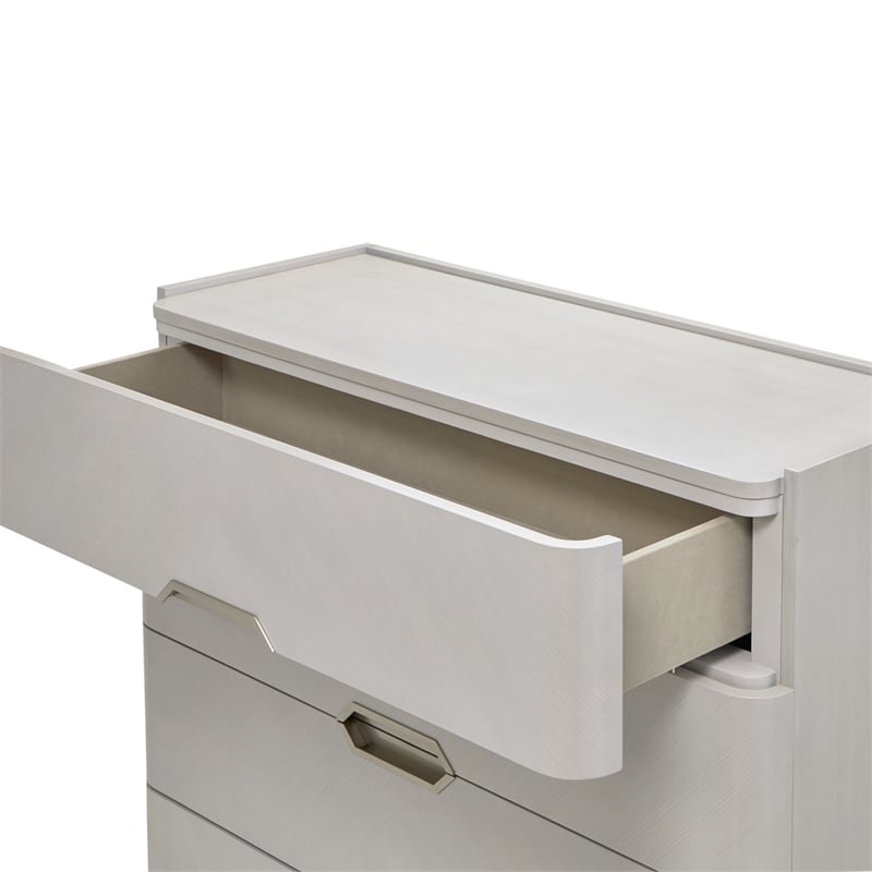 Michael Amini Penthouse 6-Drawer Chest - Ash Gray