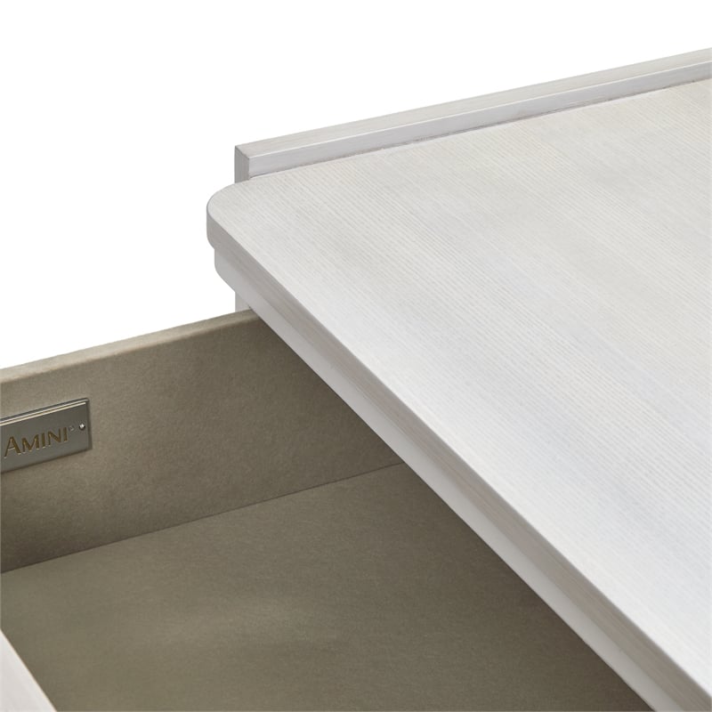 Michael Amini Penthouse 6-Drawer Chest - Ash Gray