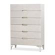 Michael Amini Penthouse 6-Drawer Chest - Ash Gray