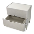Michael Amini Penthouse 2-Drawer Nightstand - Ash Gray